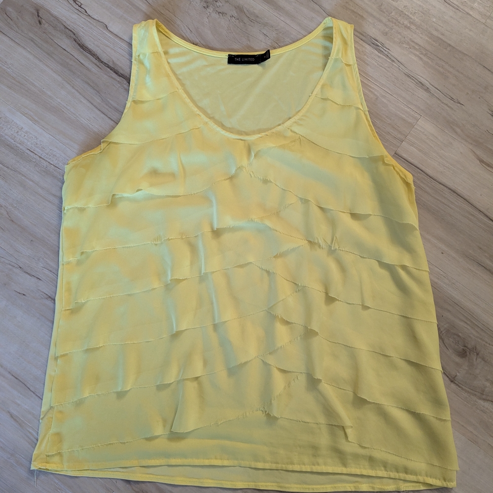 The Limited Light Yellow Layered Tank Top